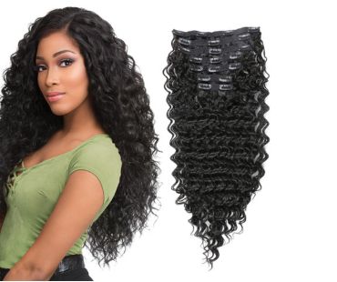 beautiful curly look with best Curly Hair Extension from sai hair & wig makers in Uttar Pradesh