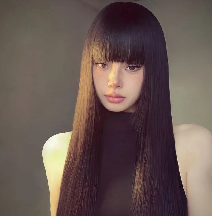 Straight hair wig woman