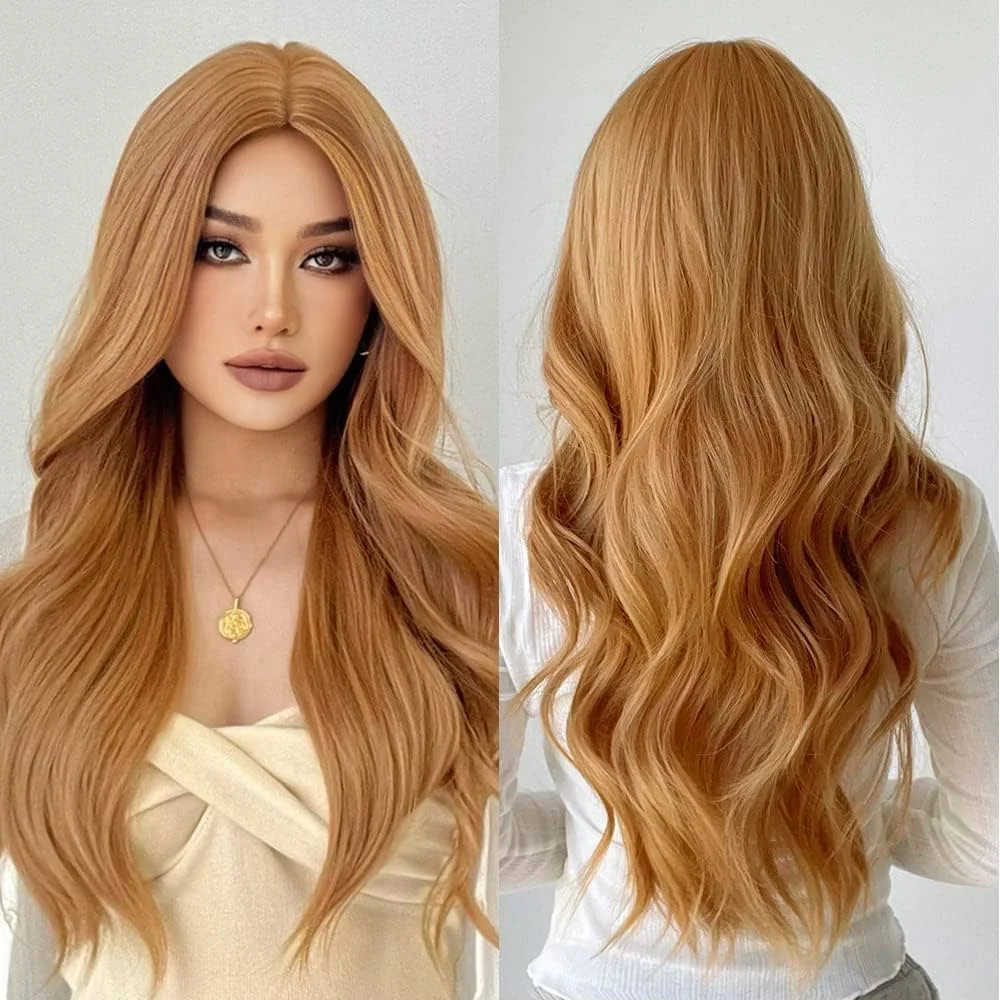 Natural wavy hair wig
